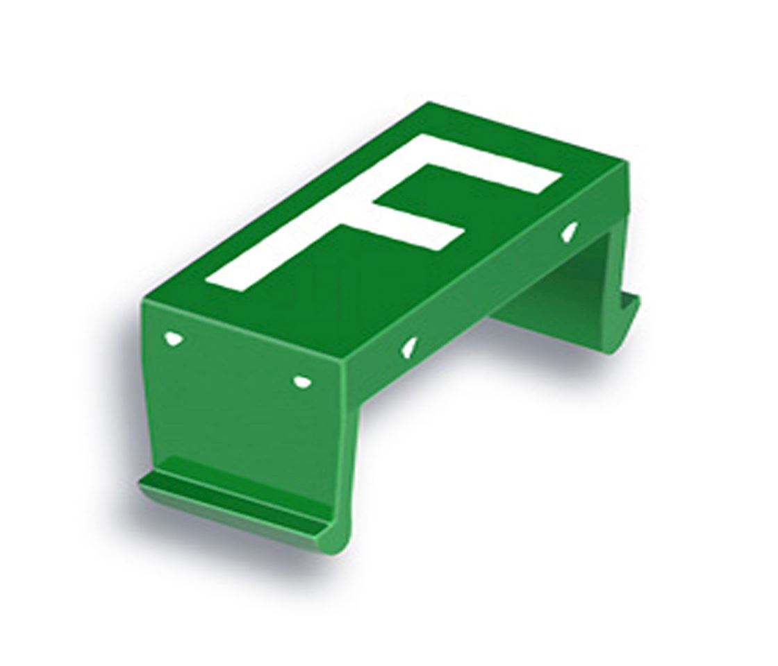 FP letter field F 40mm green