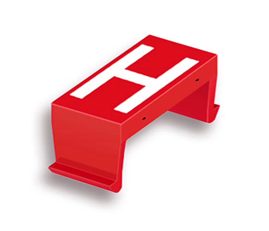 FP letter field H 40mm red