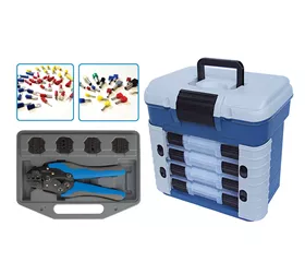 Terminali in rame isolati 0.25–6 mm² | 0.75-16 mm² + pinza crimpatrice