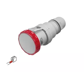 Raccords CEE 63 A, IP66|67|69, droits avec bornes à vis