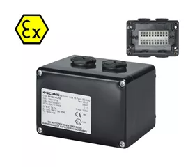 ATEX junction box IP66, 10 cage terminals, 2.5 mm²