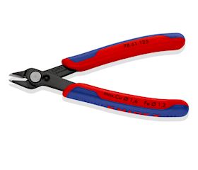 Precision pliers for ultra fine cutting, KNIPEX Electronic Super Knips® 78 61 125