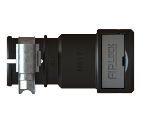 Rohrverbinder AIPA-M IP69, Wellrohr auf Glattrohr