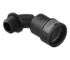 AEPA-NPT - Screw connection arc angle 90°, NPT