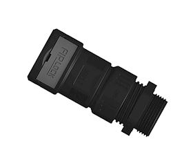 Fitting strain relief, straight, NPT, plastic thread