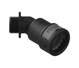 Fitting 45° elbow, metric, plastic thread
