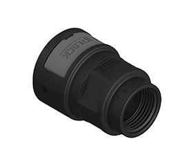 Fitting female thread, straight, metric, plastic thread