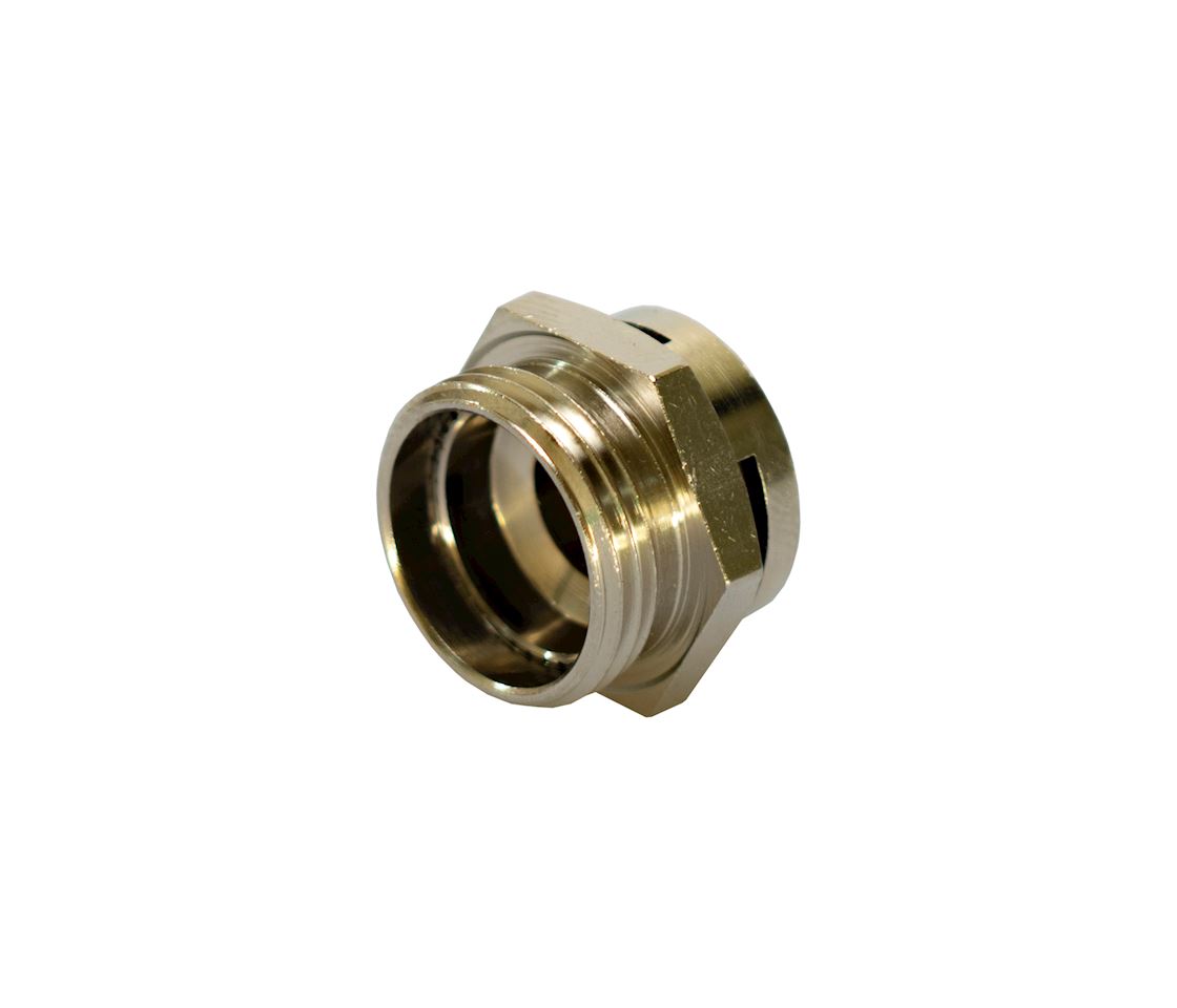 Vent connect. brass M20