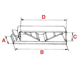 Self adhesive cable clamp FLABAS