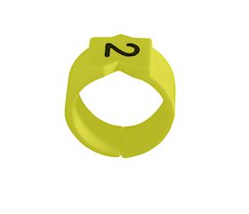 Snap-on grommets yellow Ø 15.00 - 19.00 mm