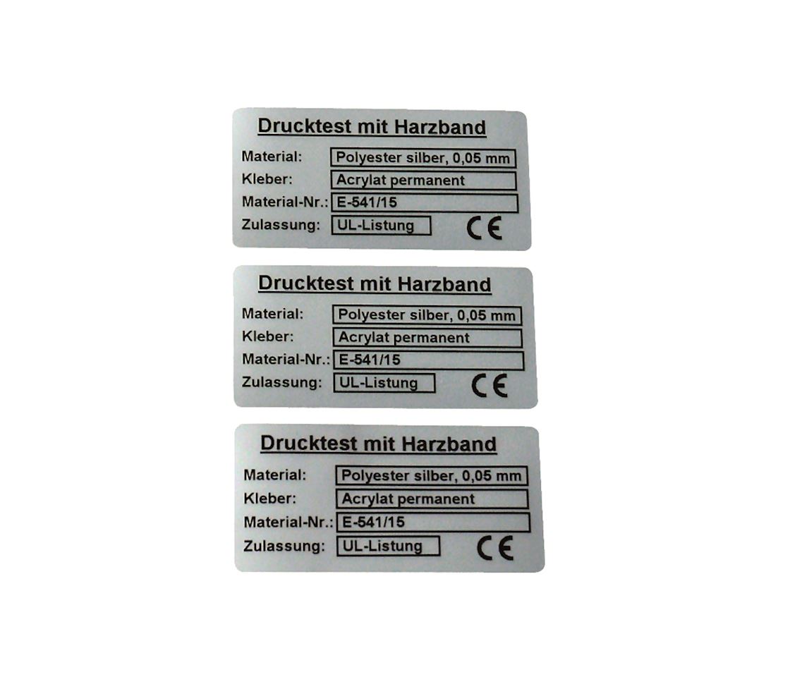 Thermo transfer labels EET POLYESTER