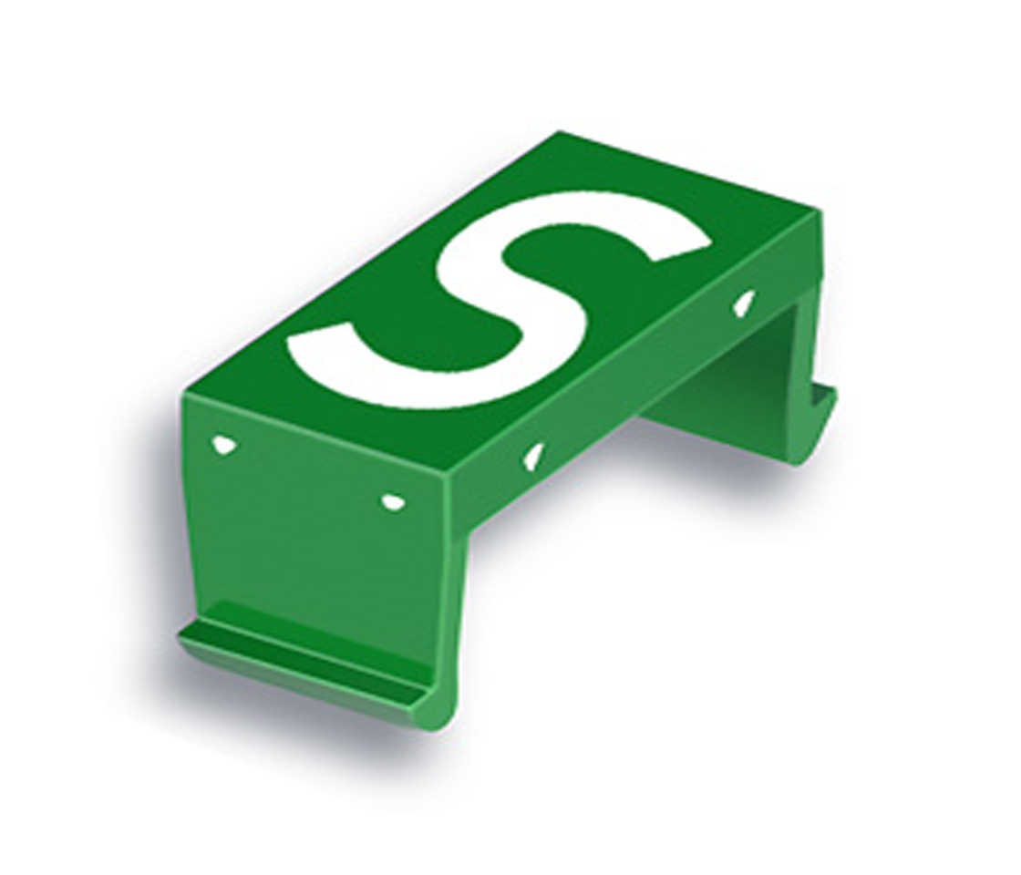 FP letter field S 10mm green