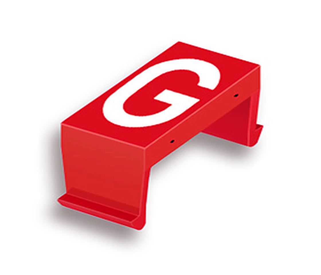 FP letter field G 10mm red