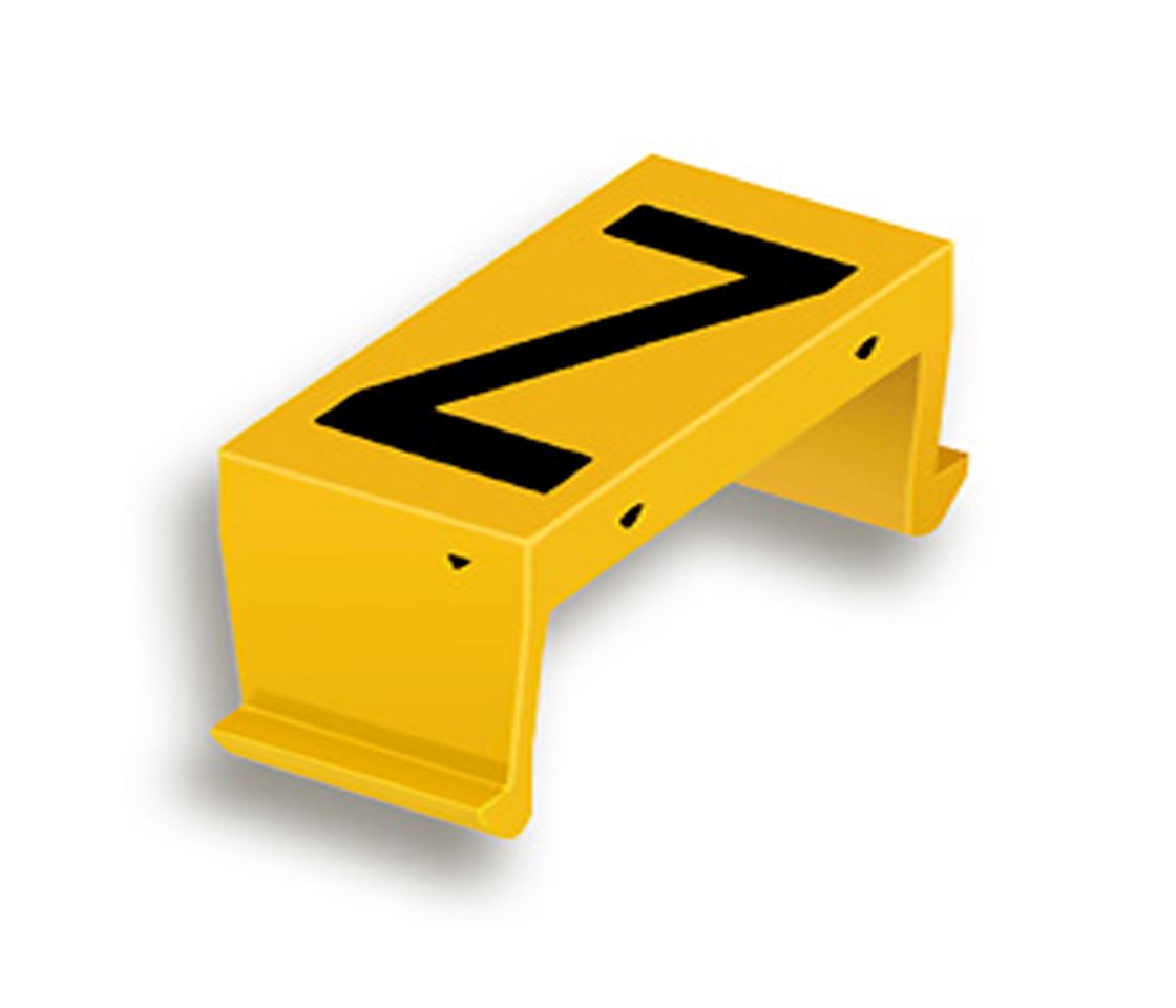 FP Buchstabenfeld Z 25mm gelb