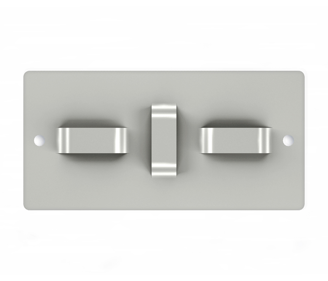 FP Alu-Halteplatte 1-fach 10mm