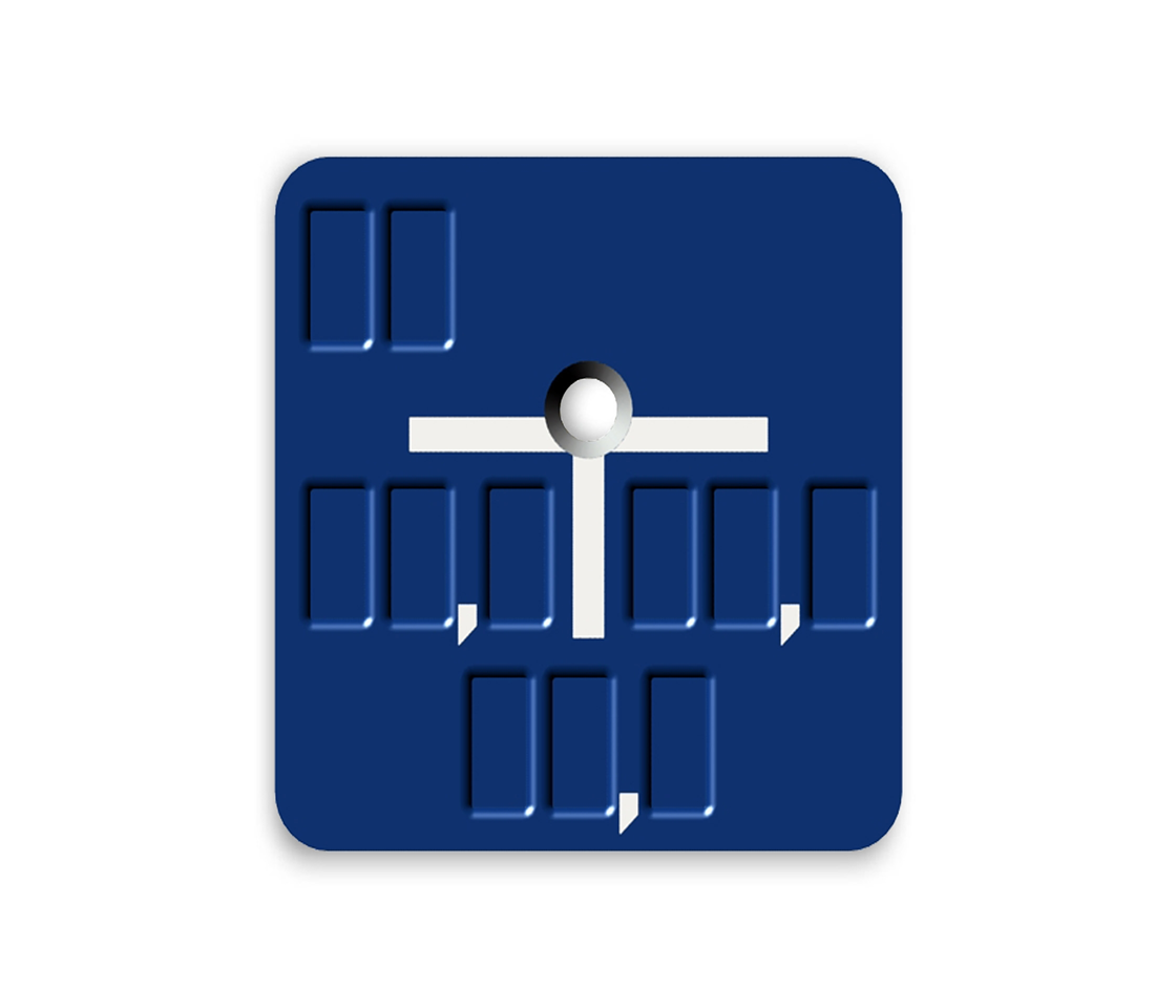 Pl. métall. PLICA 70x70mm