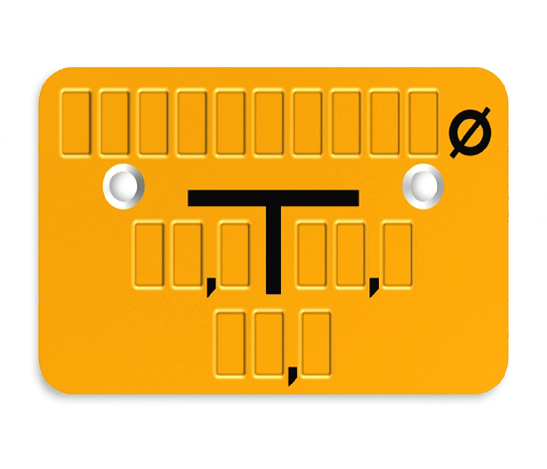 PLICA Metallschild 110x70mm