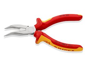 Flat-nose pliers with cutting edge KNIPEX 25 26 160 VDE