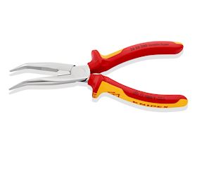 Flat round nose pliers with cutting edge KNIPEX 26 26 200 VDE