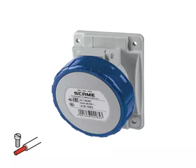CEE Anbau-Steckdose schräg mit Schraubanschluss, 16 A, IP66|67|69