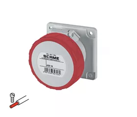 CEE Anbau-Steckdose gerade mit Schraubanschluss, 16 A, IP66|67|69