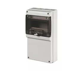 Robuster Sicherungskasten IP66 halogenfrei grau | DOMINO M340 8-DIN