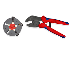 Pince à sertir avec magasin interchangeable, KNIPEX 97 33 01 / 02