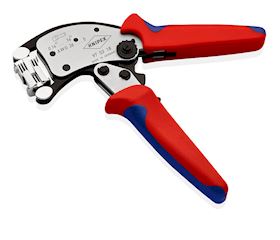 Crimping pliers for wire end ferrules 360°, KNIPEX 97 53 18