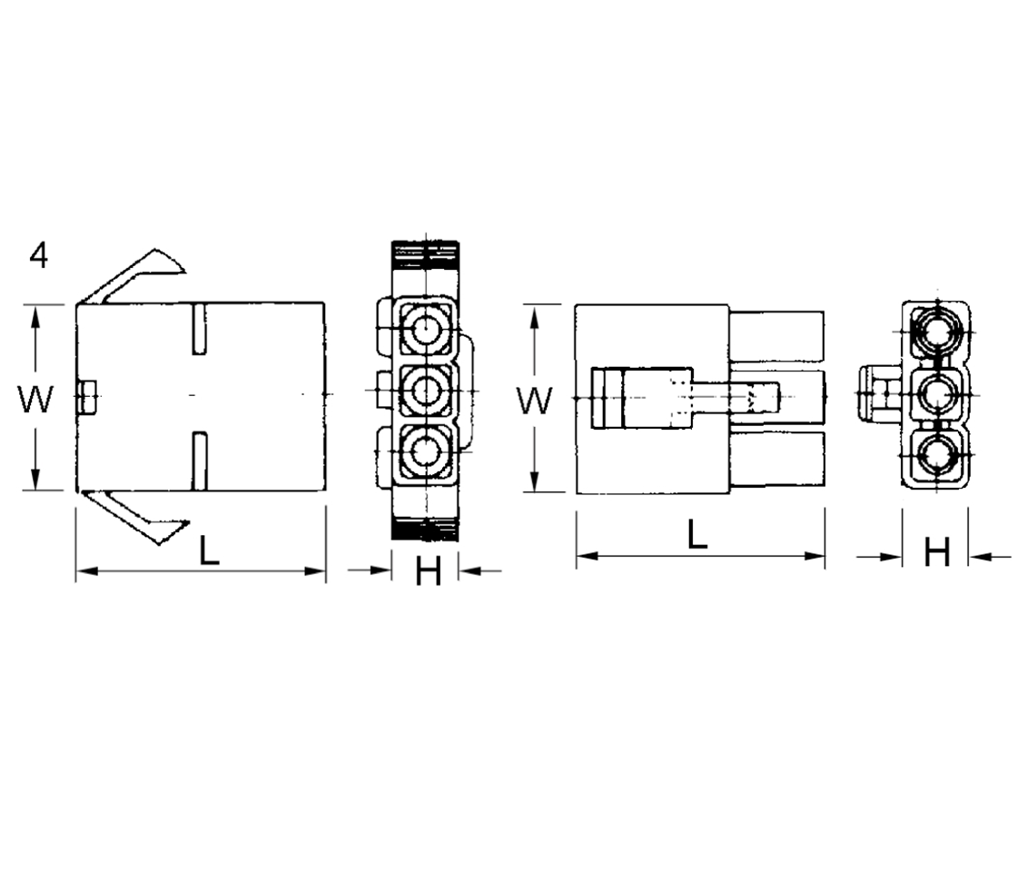 Lock-In Connector J.S.T. 10St