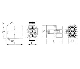 Round plug-in housing RSG