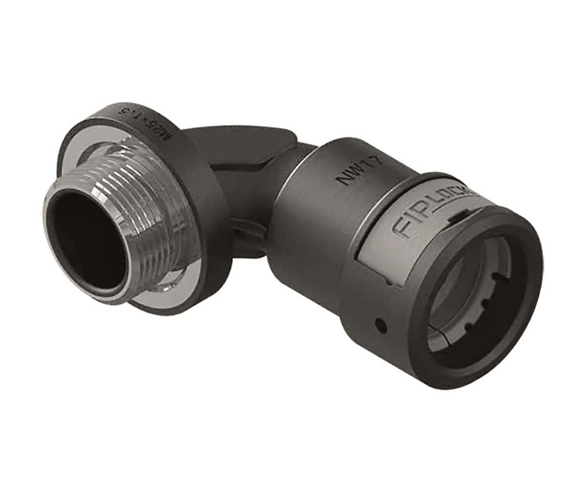 FIPLOCK SV 90° elbow, grey