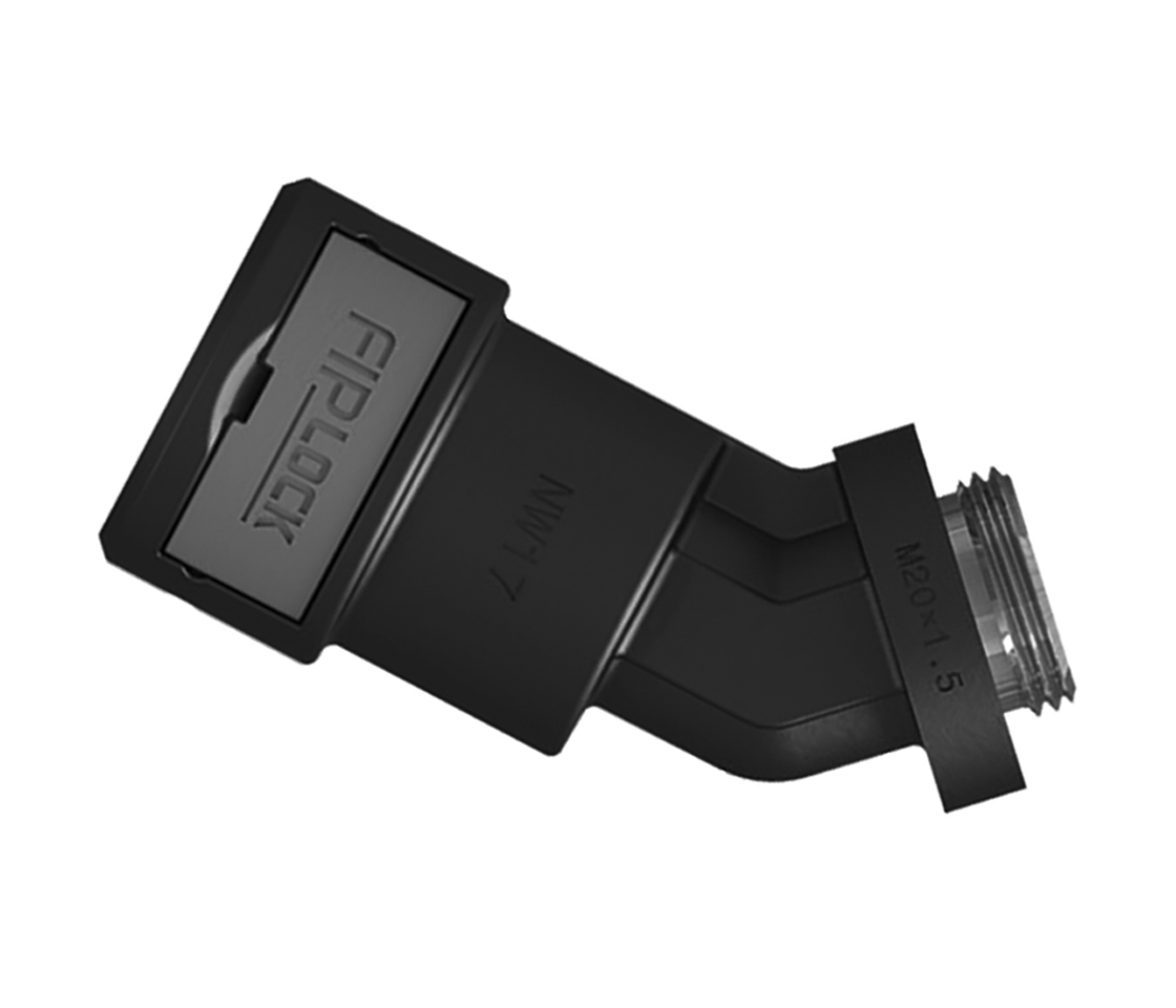 FIPLOCK SV 45° elbow, black
