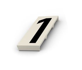 Sign CLIP 68 mm, white