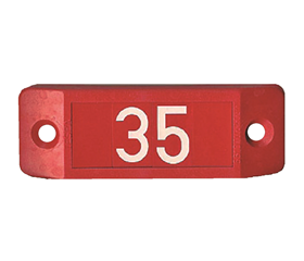 Hydrant number sign HNS 25-4