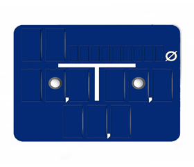 Targa segnaletica in alluminio PLAT ALU 110 x 70