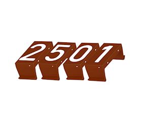 Sign CLIP 25, brown