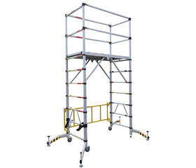TELETOWER Telescopic Scaffold ALU Working Height 4m