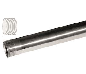Stainless steel tube GME INOX V4A - threaded tube