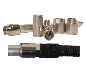 Steel tube fitting SRVA male thread