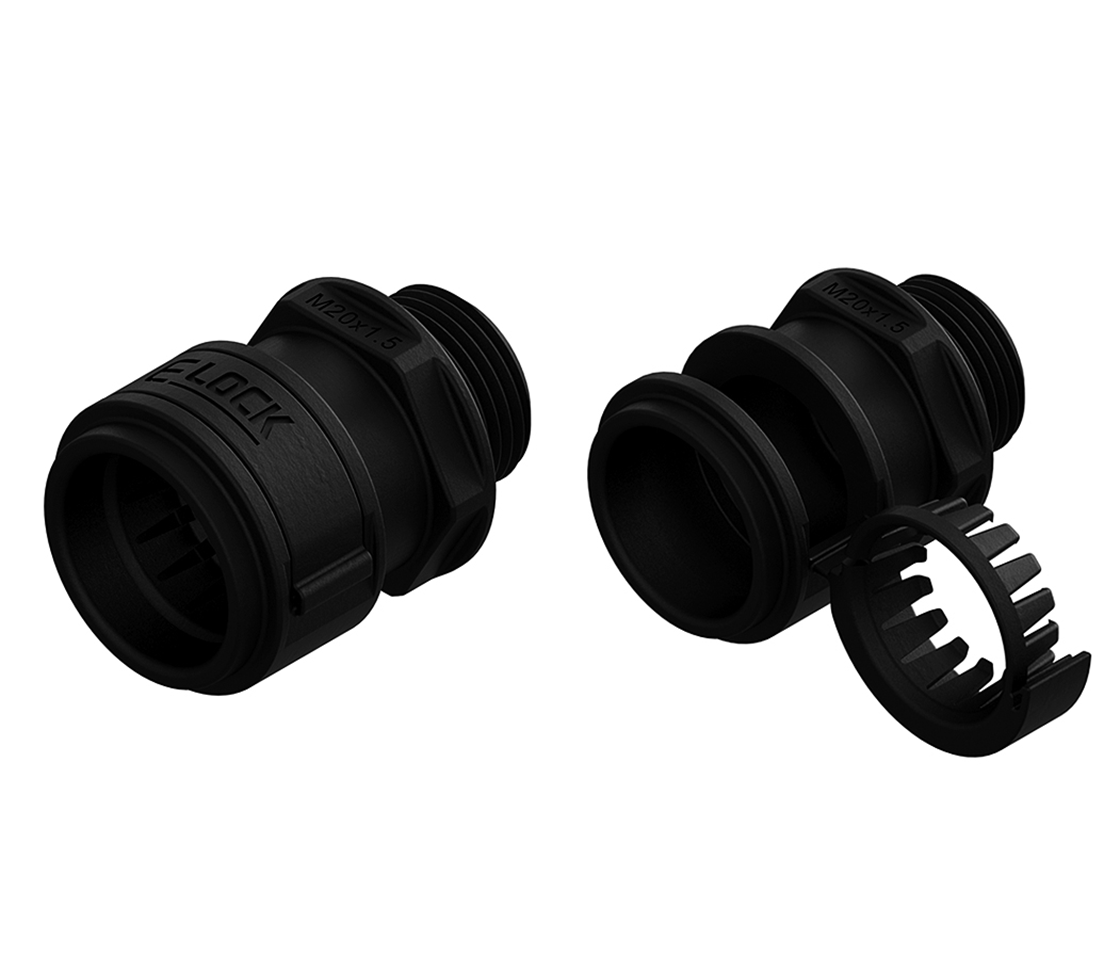 ELOCK straight, black