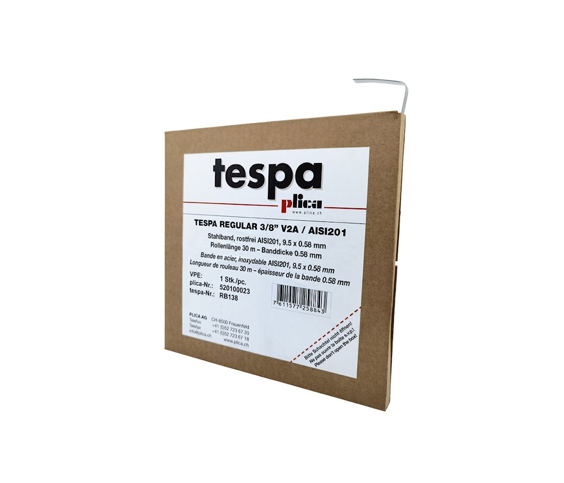 TESPA Stahlband 3/8 V2A