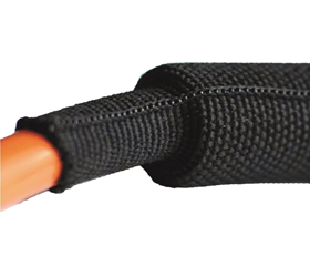 Braided heat-shr. cond. PET 6-12mm black box 5m 