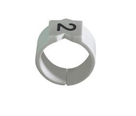 Snap-on grommets white Ø 1.00 - 1.40 mm