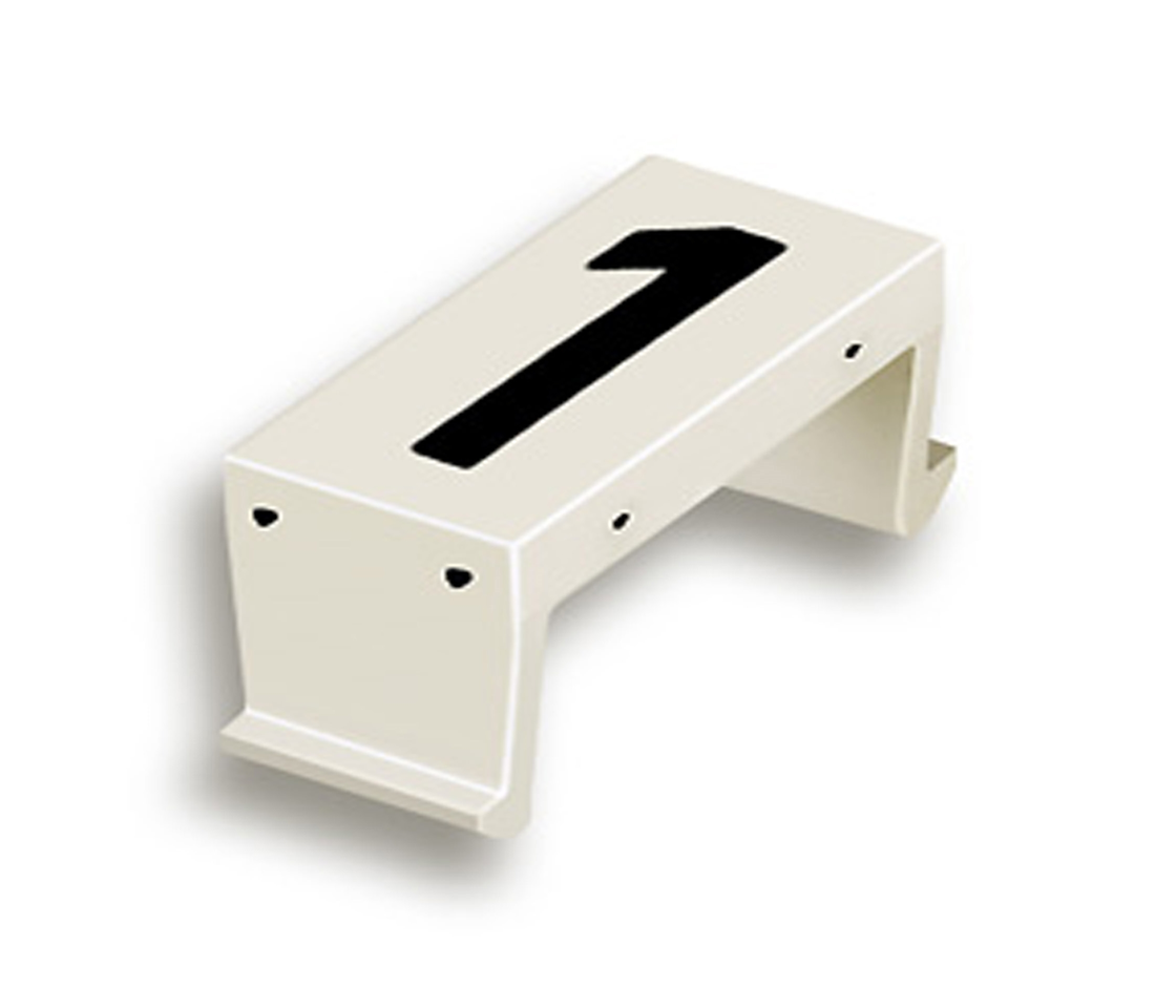 FP number fld 1 25mm white