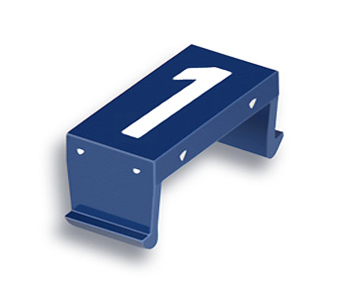 FP number fld 1 25mm blue