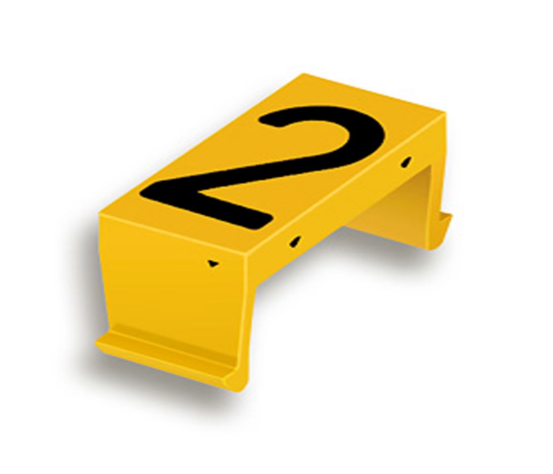 FP bloc num. 2 25mm jaune