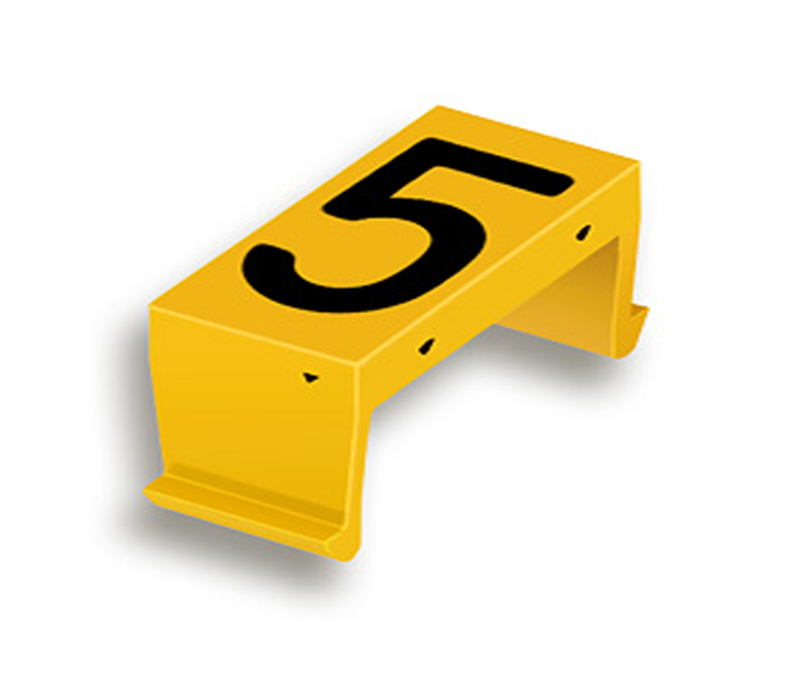 FP bloc num. 5 25mm jaune