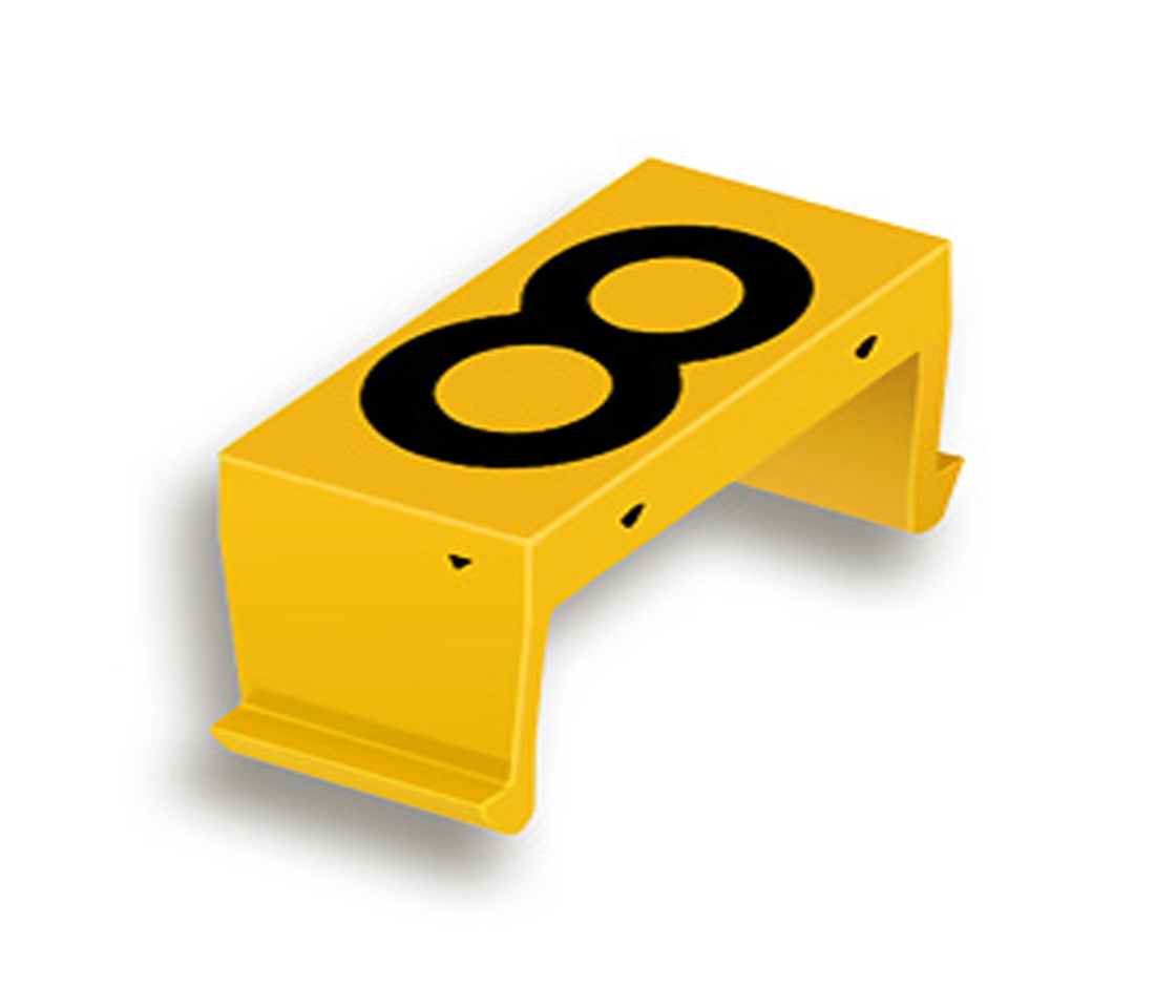 FP number fld 8 25mm yl