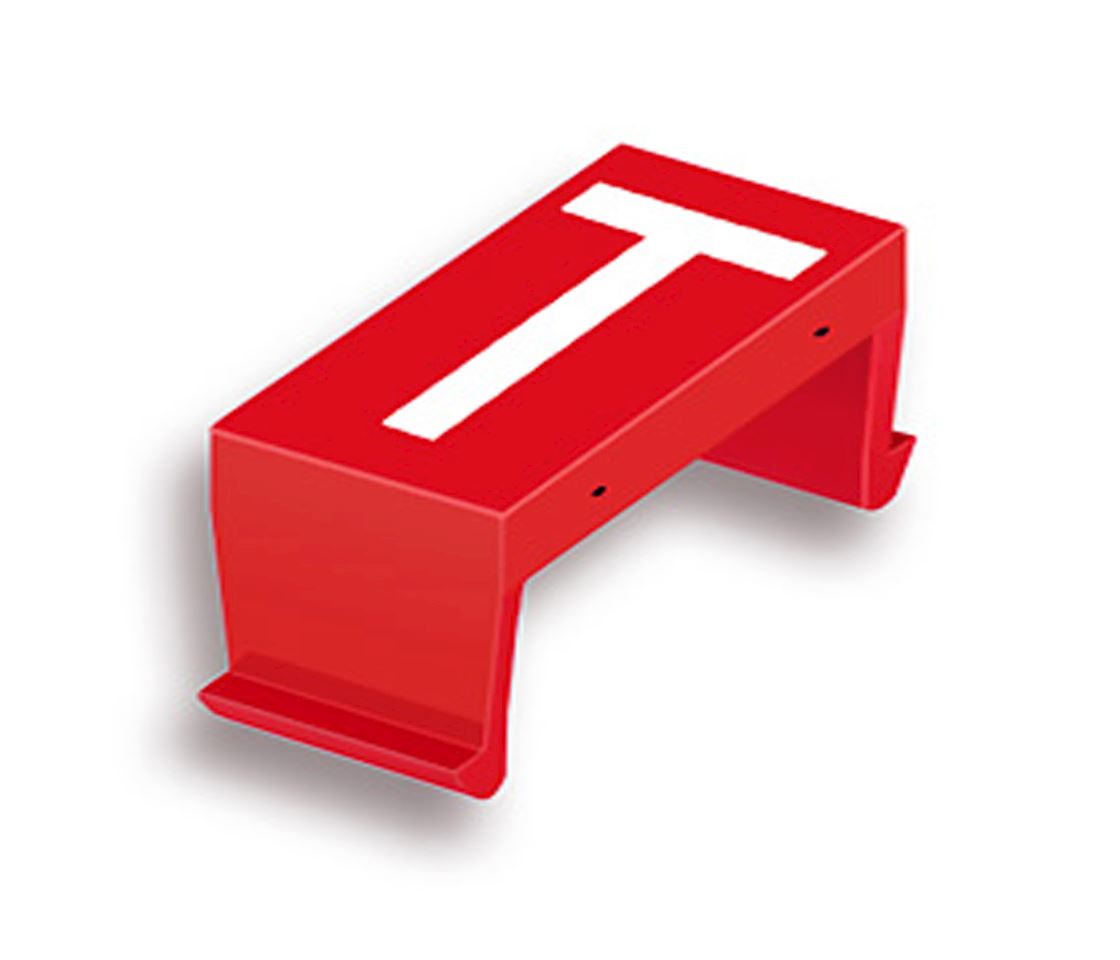 FP letter field T 40mm red
