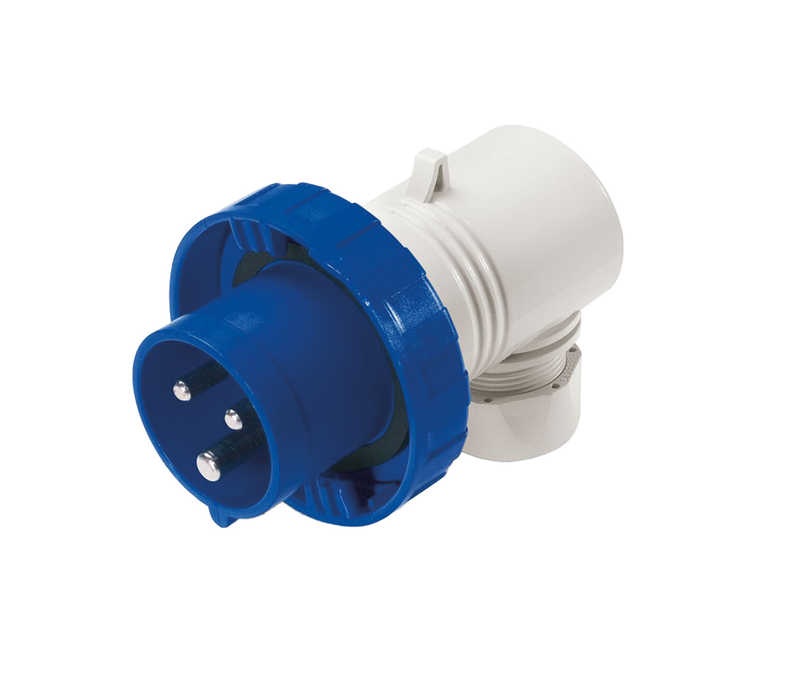 Scame Stecker 2P+E, 6h, 90°